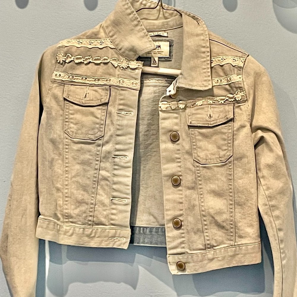 Bleached jean jacket